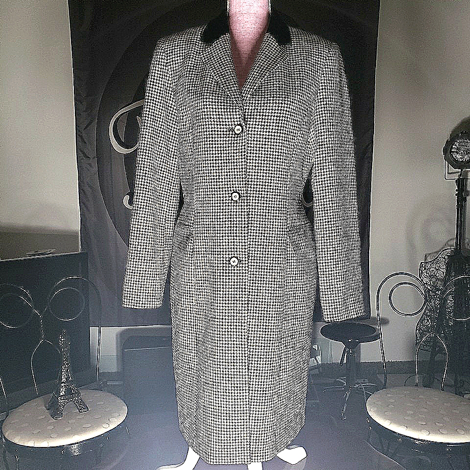 Holt Refrew Collection Houndstooth Coat.